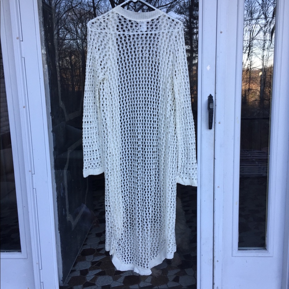 Long Crochet Sweater NWOT